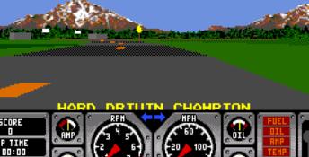Hard Drivin' Genesis Screenshot