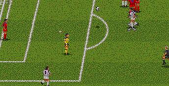 J. League Champion Soccer Genesis Screenshot