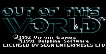 Out of this World Genesis Screenshot