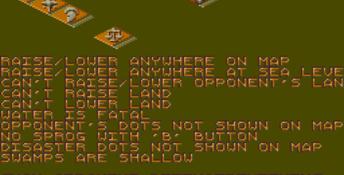 Populous 2: Two Tribes Genesis Screenshot