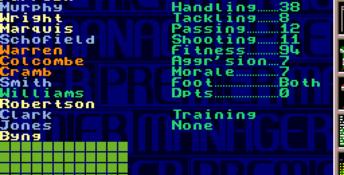 Premier Manager 97 Genesis Screenshot