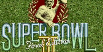 Tecmo Super Bowl 3 Final Edition Genesis Screenshot