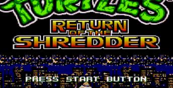 Teenage Mutant Ninja Turtles: Return of the Shredder Genesis Screenshot