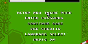 Theme Park main menu