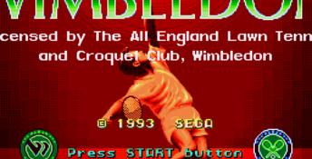 Wimbledon Championship Tennis Genesis Screenshot