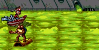 Zero the Kamikaze Squirrel Genesis Screenshot