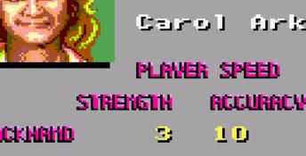 Andre Agassi Tennis GameGear Screenshot