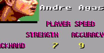 Andre Agassi Tennis GameGear Screenshot