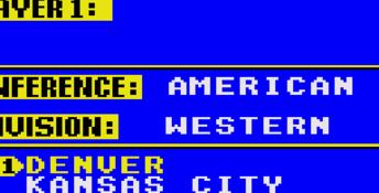 Joe Montana Football GameGear Screenshot