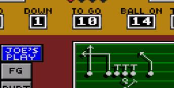 Joe Montana Football GameGear Screenshot