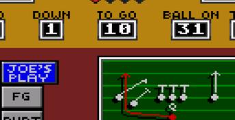 Joe Montana Football GameGear Screenshot