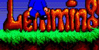 Lemmings GameGear Screenshot