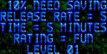 Lemmings GameGear Screenshot