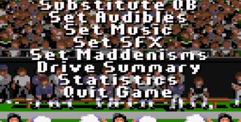 Madden NFL 95 GameGear Screenshot
