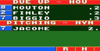 MLBPA Baseball GameGear Screenshot
