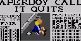 Paperboy (1991) GameGear Screenshot