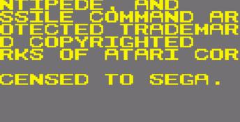 Sega Arcade Classics GameGear Screenshot