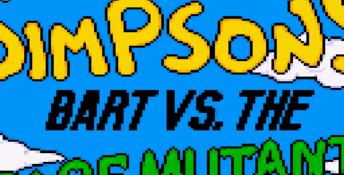 Simpsons Bart vs Space Mutants GameGear Screenshot