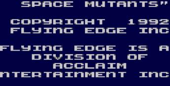 Simpsons Bart vs Space Mutants GameGear Screenshot