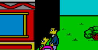 Simpsons Bart vs Space Mutants GameGear Screenshot