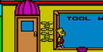 Simpsons Bart vs Space Mutants GameGear Screenshot