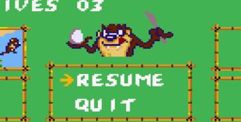Taz Mania GameGear Screenshot