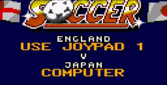 Ultimate Soccer GameGear Screenshot