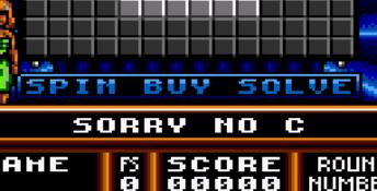 Wheel Of Fortune (1992) GameGear Screenshot