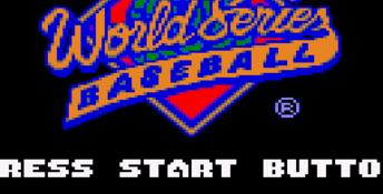 World Series Baseball (1993) GameGear Screenshot