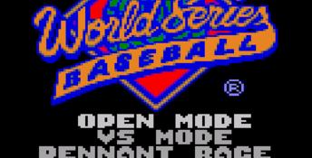 World Series Baseball (1993) GameGear Screenshot