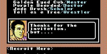 Bandit Kings of Ancient China NES Screenshot
