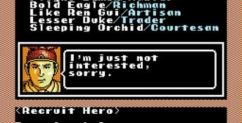 Bandit Kings of Ancient China NES Screenshot