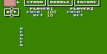 Blackjack NES Screenshot