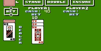Blackjack NES Screenshot
