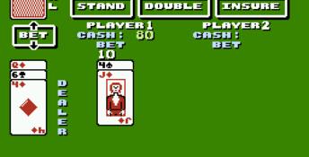 Blackjack NES Screenshot