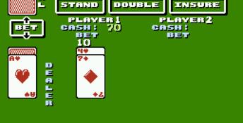 Blackjack NES Screenshot