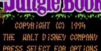 The Jungle Book (1994) NES Screenshot