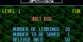 Lemmings NES Screenshot