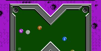 Lunar Pool NES Screenshot