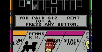 Monopoly NES Screenshot