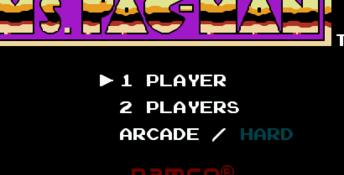 Ms. Pac Man Namco NES Screenshot