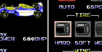 Nigel Mansell's World Championship Racing NES Screenshot