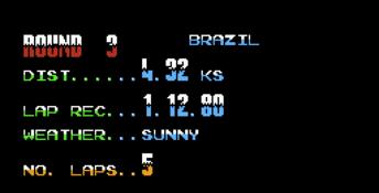 Nigel Mansell's World Championship Racing NES Screenshot