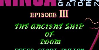 Ninja Gaiden 3: The Ancient Ship of Doom NES Screenshot