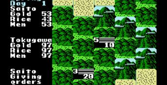 Nobunaga's Ambition NES Screenshot
