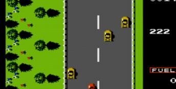 Road Fighter NES Screenshot