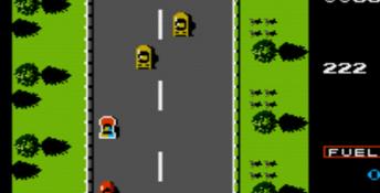 Road Fighter NES Screenshot