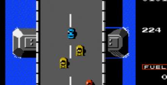 Road Fighter NES Screenshot