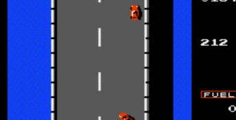 Road Fighter NES Screenshot