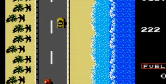 Road Fighter NES Screenshot